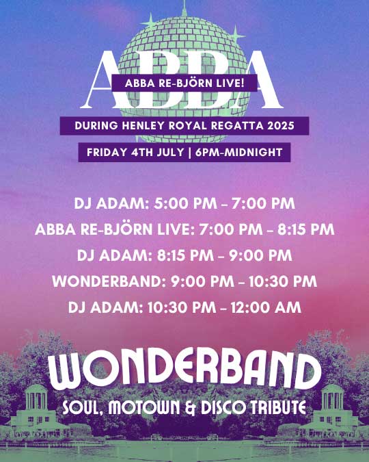 POSTER FOR ABBA REBJORN LIVE AT HENLEY ROYAL REGATTA