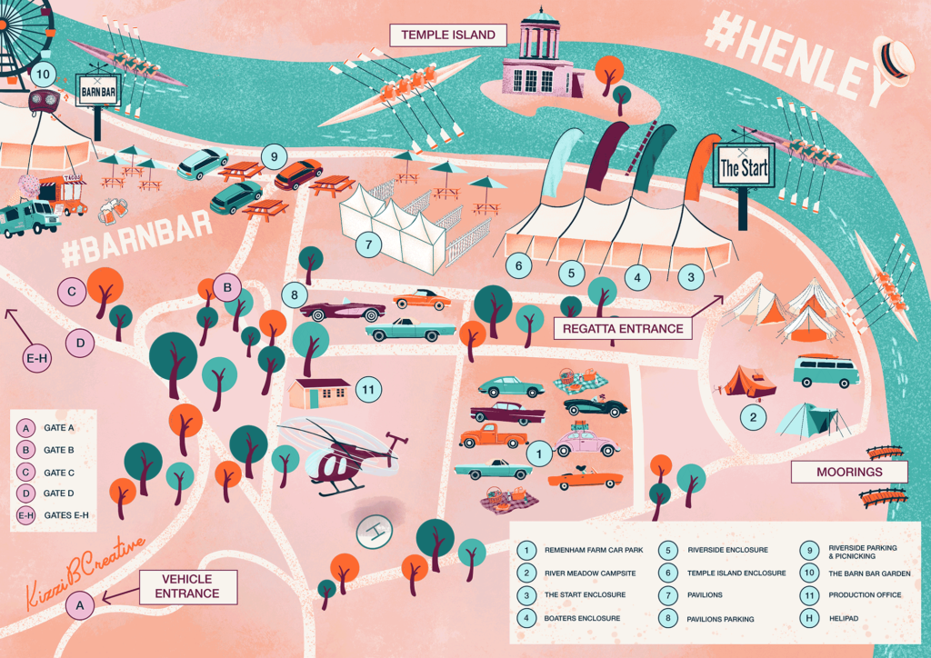 Map of Henley Royal Regatta