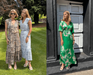 3 women in summer dresses