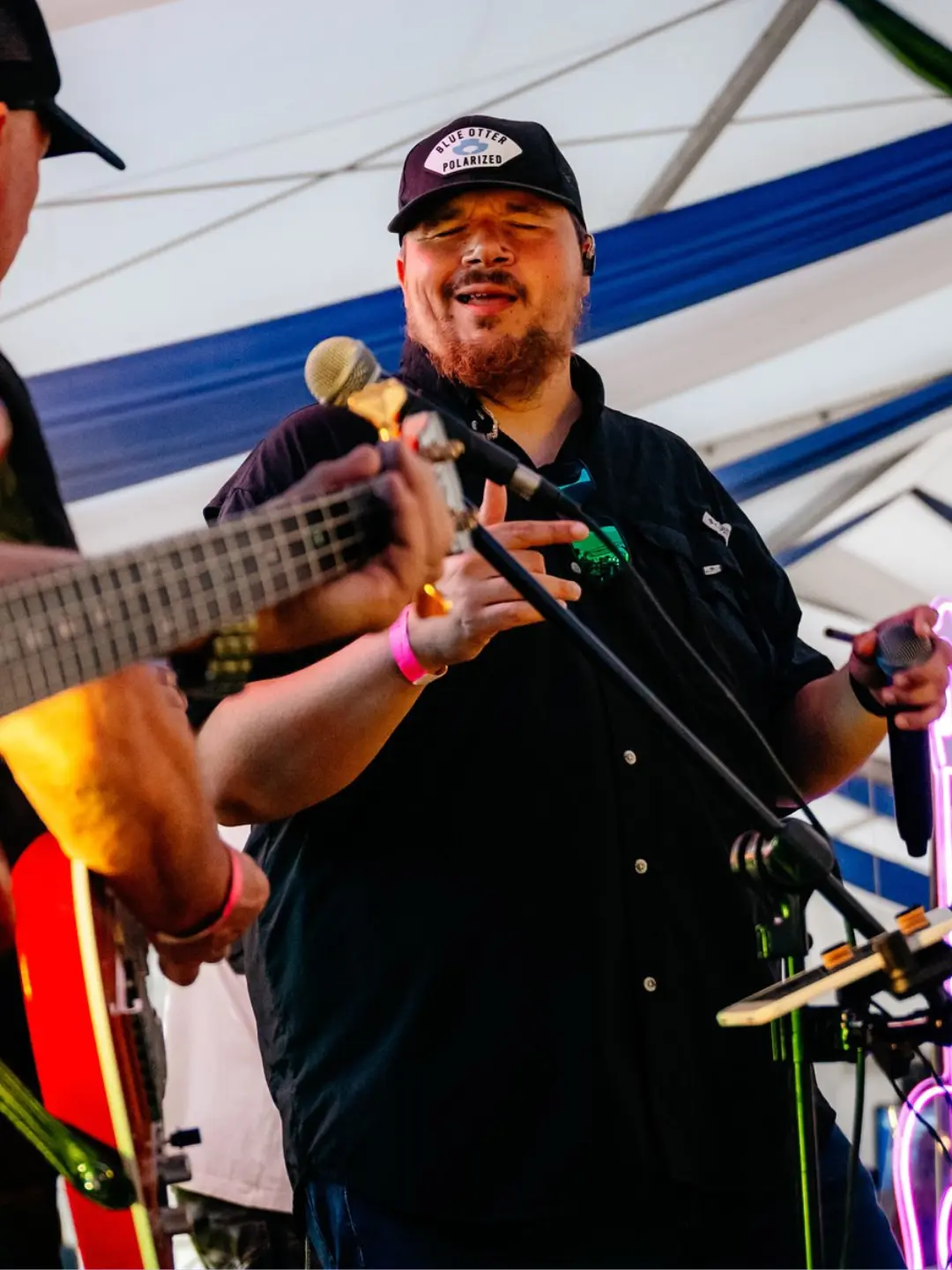 male singer on stage