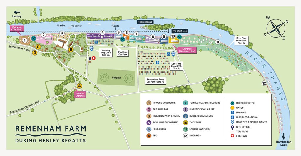 Map for Henley Regatta