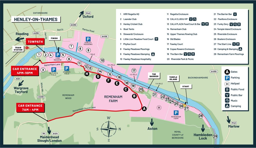SITE MAP FOR HELEY ROYAL REGATTA